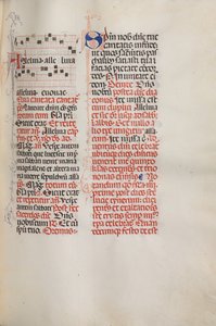 Missale: Fol. 173: Música para Aleluia etc. no início da Páscoa, 1469.