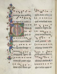 Missale: Fol. 184v: Cross, Folhagem, 1469.