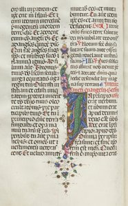 Missale: Fol. 22v: Folhagem com Peixe, 1469.