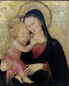 A Virgem e o Menino, pormenor. (pintura)