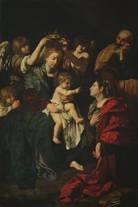 A Sagrada Família com Santa Catarina