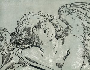 Um cupido adormecido, 1630-45.