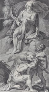 Placa 8: Ulisses recebendo os ventos em uma bolsa de couro de Éolo, 1756