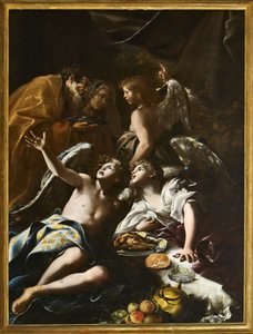 Abraham Vive os Três Anjos, c.1694 (óleo sobre tela)