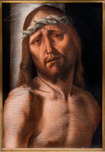 Cristo na coluna, segunda metade do século XV (óleo sobre painel)