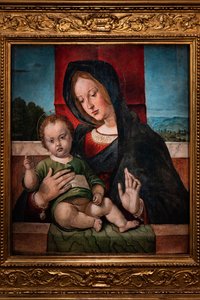 Madonna com o Menino Jesus, última década do século XV (óleo sobre painel)