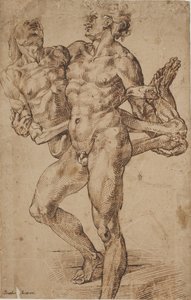 Enéias e Anquises [?] de Bartolomeo Passarotti