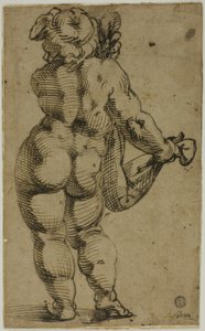 Putto em pé visto de costas de Bartolomeo Passarotti