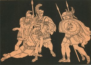 Enéas e o corpo de Lausus