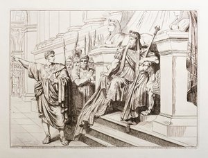 Appius Claudius a comparecer perante Tigranes, rei da Arménia de Bartolomeo Pinelli