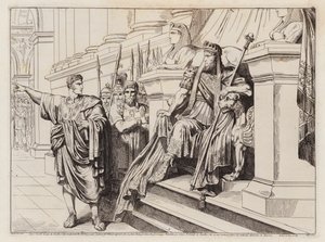 Appius Claudius enviado por Lucullus à corte de Tigranes, o Grande (gravura) de Bartolomeo Pinelli