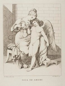 Higíea e Cupido de Bartolomeo Pinelli