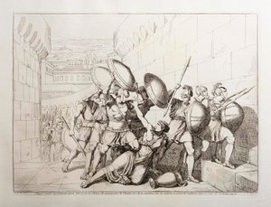 Tarpeia, abre os portões da cidade de Bartolomeo Pinelli