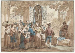 O Charlatão, ilustração para «Trajes e Costumes Romanos»