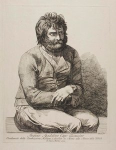 O chefe dos assaltantes, Stefano Spadolino de Bartolomeo Pinelli
