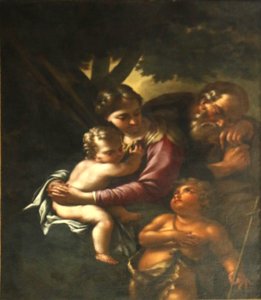 Sagrada Família e São João. de Bartolomeo Schedoni