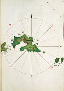 os mapas, c.1480 (velino) de Bartolomeo da li Sonetti