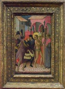 São Francisco despe-se e renuncia aos bens do seu pai Pietro di Bernardone de Bartolomeo di Tommaso da Foligno