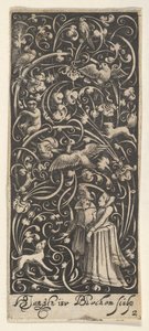 Painel vertical com um homem e uma mulher, ca. 1631. de Bartolomeus van Lochom