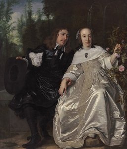Abraham del Court e sua esposa Maria de Kaersgieter, 1654