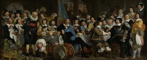Banquete da Guilda dos besteiros em comemoração do Tratado de Munster, 1648