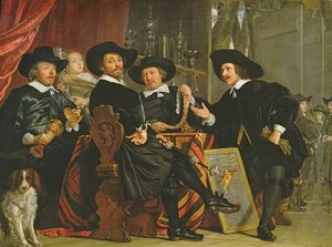 Os funcionários da Companhia de Bowyers de São Sebastião em Amsterdã, 1653