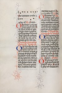 Missale: Fol. 146v: Música para várias orações..., 1469. de Bartolommeo Caporali