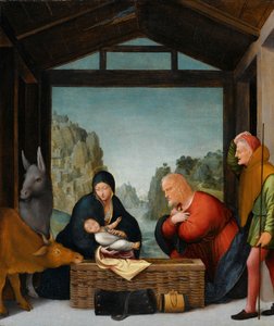 A Adoração dos Pastores de Bartolommeo Suardi (circle of)