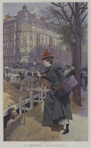 Le Trottin de Paris (Garota de Errante das Costureiras Parisienses) de Basile Lemeunier