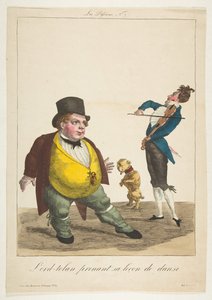 Lord-tolan, tendo sua aula de dança, La Passions, nº 7, século XIX.