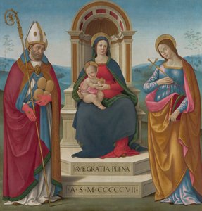 Madonna e Criança com São Justus de Volterra e Santa Margarida de Antioquia