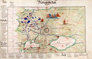 Carta de Moscovo e do Mar Negro de Battista Agnese