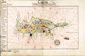Carta velino de Chipre de Battista Agnese