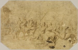 Uma Companhia de Cavaleiros de Battista Franco