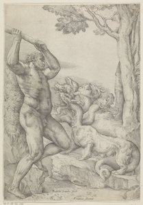 Hércules em batalha com a Hidra de Lerna