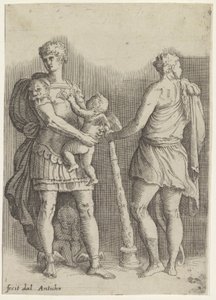 Perseu com dois putti e Hércules, visto de costas