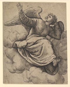 Anjo sentado em uma nuvem, ca. 1560.