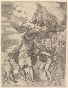 O anjo que fica no braço de Abraão, depois de 1552.