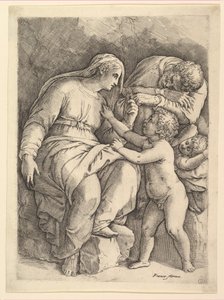 A Sagrada Família. de Battista Franco Veneziano