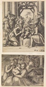 Familia sagrada. de Battista del Moro