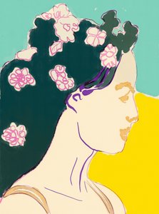 Retrato floral sereno de Beate Tubach