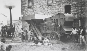 Máquina de debulhar a vapor, Mons, 1883