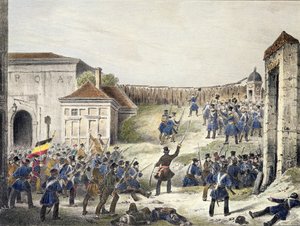 Antuérpia: O último ataque das tropas holandesas, 27 de outubro de 1830 de Belgian School