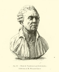 Busto ou Henri Van der Noot, revolucionário belga de Belgian School