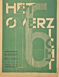 Capa para uma edição de 1923 da revista "Hetoverzicht", 1923 de Belgian School