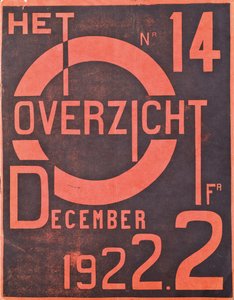 Capa da edição de dezembro de 1922 da revista "Hetoverzicht", 1922 de Belgian School