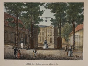 Het Hof, Hotel do governo em &39;s-Hertogenbosch, c.1895 (photochrom) de Belgian School