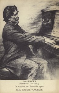 Jan Blockx, compositor belga, pianista e professor (1851-1912) de Belgian School