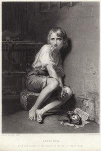 Luís XVII no templo de Belgian School