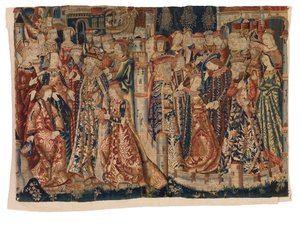 Tapeçaria, O noivado e o casamento "Les Fiancailles et le Marriage de Marie de Bourgogne et de Maximilien", de Tournai ou Bruxelas de Belgian School
